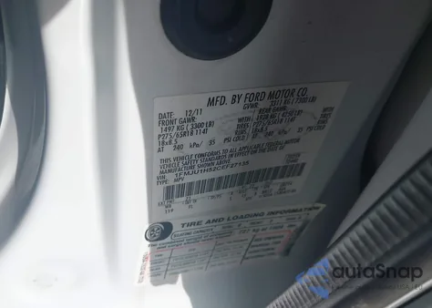 2012 Ford Expedition Xlt z USA, uszkodzony, nr VIN 1FMJU1H52CEF27135